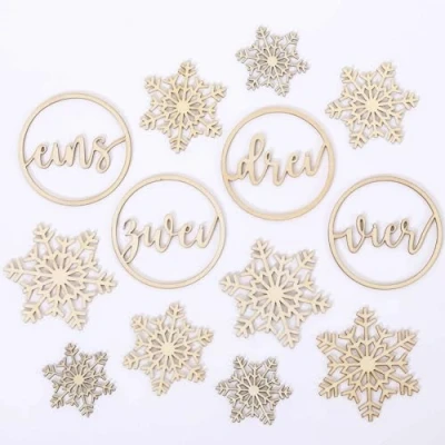 Abbildung von Papierdrachen Adventskranz Zahlen aus Holz DIY Zur Dekoration der Kerzen mit den 1 4 Set 5