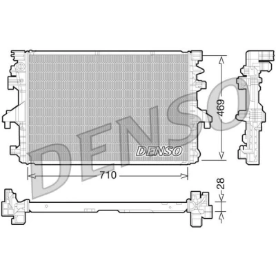 Abbildung von Kühler, Motorkühlung DENSO DRM32038