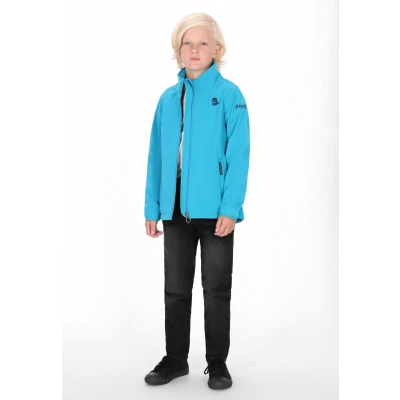 Abbildung von Schmuddelwedda Softshelljacke für Kinder, Größe: 116, Cyanblau