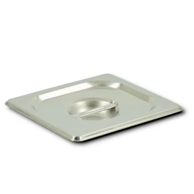 Abbildung von HOOZ Thermobehälter GN Deckel 1/9 Edelstahl Wärmebehälter Speisen, Edelstahl, (Packung, 1 tlg., ineinander stapelbar), stapelbar