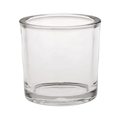 Abbildung von matches21 Glastopf Pflanzgefäß Glasvase rund Blumenvase Übertopf Dekovase Dickes Glas klar 1 STK Ø 9x8 cm