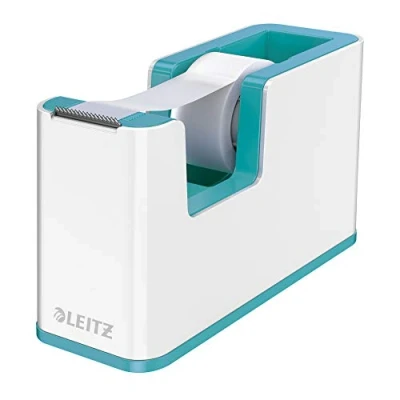 Abbildung von Leitz Duo Colour Klebeband Tischabroller, weiß/eisblau, WOW Manuell, B80536454, Polystyrol, 202857031