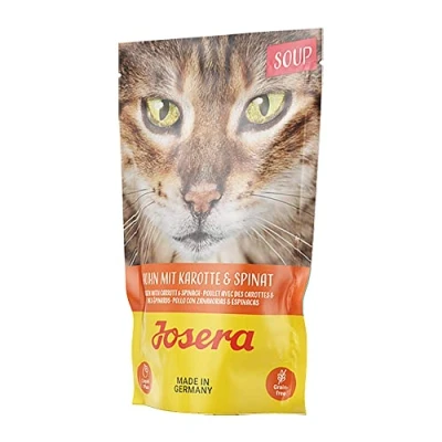 Abbildung von Josera Cat Soup Huhn mit Karotte &amp; Spinat 70g (Menge: 16 je Bestelleinheit)