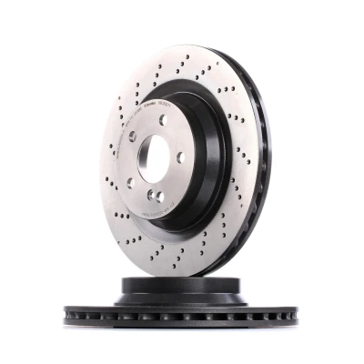 Abbildung von BREMBO COATED DISC LINE 09.C502.11 Bremsscheibe 330 26 5 gelocht/innenbel. beschichtet hochgekohlt mit Schrauben MERCEDES BENZ: E Klasse Limousine