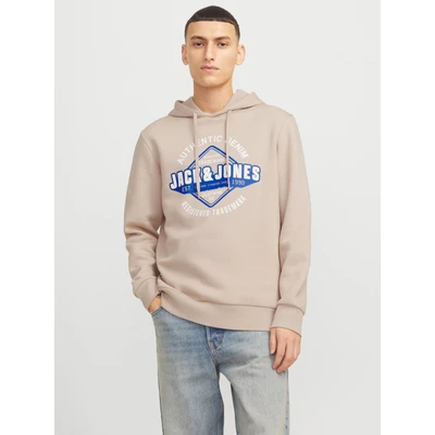 Abbildung von Jack &amp; Jones LOGO Kapuzenpullover, Herren, Größe: XL, Moonbeam
