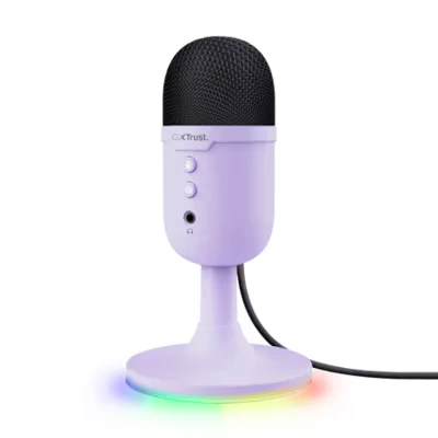 Abbildung von Trust Gaming GXT234P Yunix USB Mikrofon Kompaktes für Streaming &amp; Content Erstellung, lila