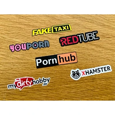 Abbildung von YouPorn Pornhub xHamster Fake Taxi Aufkleber Sticker 6 STK. Set Porn V8 Fun Se32