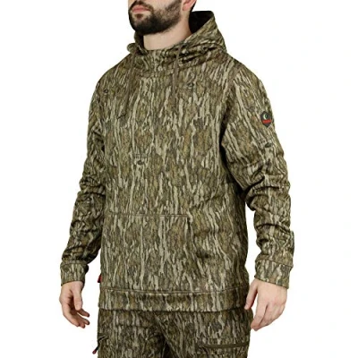 Abbildung von Mossy Oak Herren Mens Camo Hunting Hoodie Performance Fleece Kapuzenpullover, Bottomland, Medium