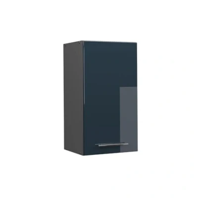 Abbildung von Vicco Hängeschrank Fame Line, Dunkelblau Hochglanz/Anthrazit, 40 cm