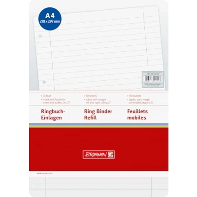 Abbildung von Ringbucheinlage A4 Lin27 50Bl