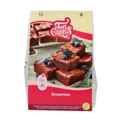 Abbildung von FunCakes Mix für Brownies, Glutenfrei: Einfach zu verwenden, Brownies und Schokoladenkuchen mit reichhaltigem Schokoladengeschmack, Halal zertifiziert, 500g