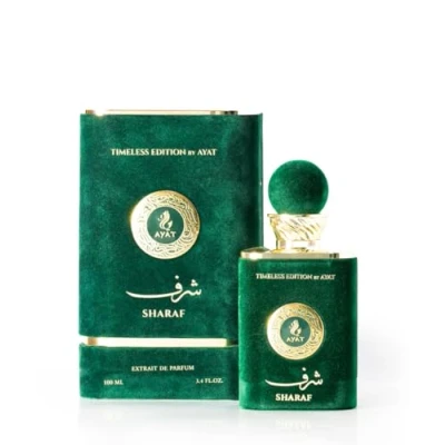 Abbildung von Ayat Perfumes Eau de Parfum Timeless Edition 100 ml Damen und Herrenduft Duft Dubai hergestellt in den Vereinigten Arabischen Emiraten Für die Frau (Sharaf)