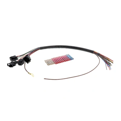 Abbildung von VEMO EXPERT KITS + V10 83 0064 Reparatursatz, Kabelsatz Fahrzeugtür, fahrerseitig mit Schutzschlauch, ohne Faltenbalg VOLKSWAGEN: TRANSPORTER 4 Bus