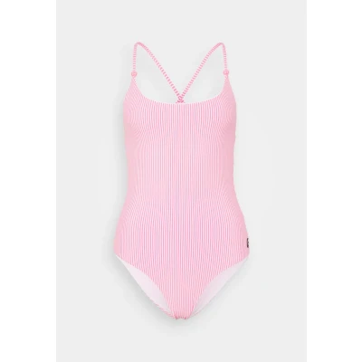 Abbildung von KARL Lagerfeld IKON Badeanzug, Damen, Größe: Large, White/pink