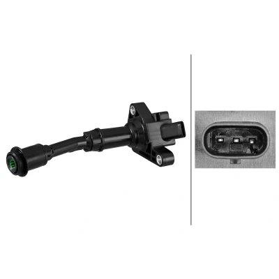 Abbildung von HELLA 5DA 358 101 451 Zündspule 3 polig Kerzenschachtzündspule FORD: FOCUS Turnier, 3, KUGA 2