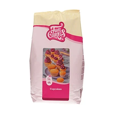 Abbildung von FunCakes Mix für Cupcakes: Einfach zu verwenden, perfekt gleichmäßige Cupcakes, Mini Cupcakes oder Laibkuchen, Vanillegeschmack, Konditorqualität, Halal., 4 kg