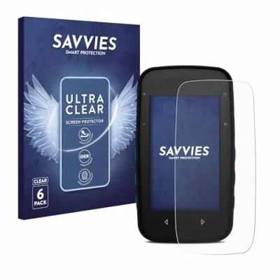 Abbildung von Savvies 6 Stück Schutzfolie für CompeGPS TwoNav Cross Displayschutz Folie Ultra Transparent