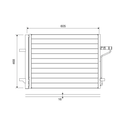 Abbildung von VALEO 812877 Klimakondensator mit Trockner 23 Aluminium 472 FORD: C Max 2