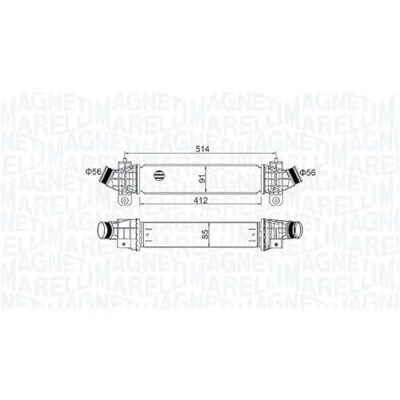 Abbildung von MAGNETI MARELLI 351319204970 Ladeluftkühler FORD: MONDEO 3 Kombi