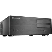 Abbildung von SilverStone Technology SST GD08B Grandia HTPC ATX Desktop Gehäuse mit hochleistungsfähigem und geräuscharmen Kühlsystem, schwarz