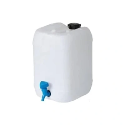 Abbildung von neoLab LDPE Behälter mit Eingeschweißtem Hahn, Weiß, 5L Kapazität
