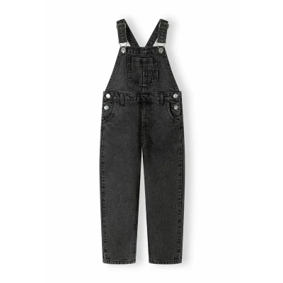 Abbildung von Minoti Latzhose für Kinder, Größe: 92 98cm, Black denim