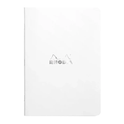 Abbildung von Rhodia 119187C Notizheft (liniert, DIN A5, 14,8 x 21 cm, 48 Blatt) 1 Stück weiß