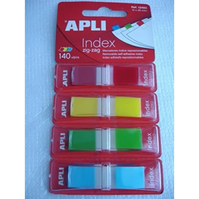 Abbildung von APLI Haftnotizen, Neonfarben Zickzack, Auswahl 45 x 12 mm