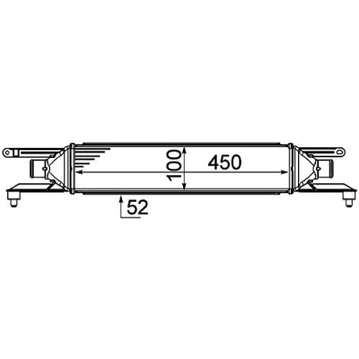 Abbildung von MAHLE ORIGINAL CI 458 000P Ladeluftkühler