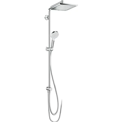 Abbildung von hansgrohe Duschsystem &quot;Crometta E&quot;, (Komplett Set), 24cm, wassersparend 9 l/min, Reno, chrom
