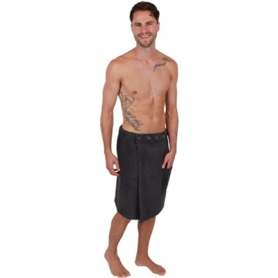 Abbildung von Betz Kilt Frottee Saunakilt BERLIN mit Knöpfen für Herren 420 g/m²