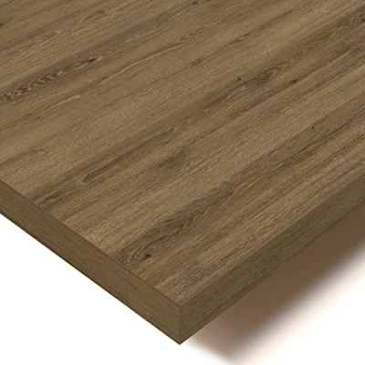 Abbildung von POKAR Tischplatte 2,5 cm Massiv Schreibtischplatte Bürotischplatte für Schreibtisch, Esstisch, Eichen Davos, 160 x 80