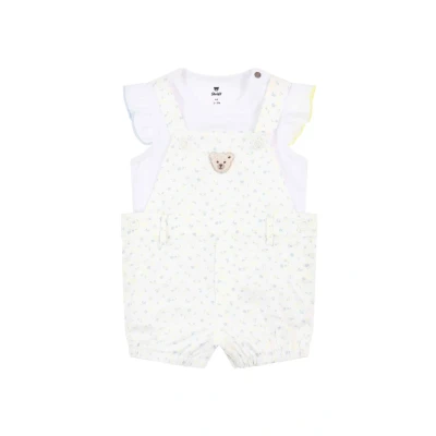 Abbildung von Steiff SET Summer Breeze Tshirt basic für Kinder, Größe: 80, Bright white