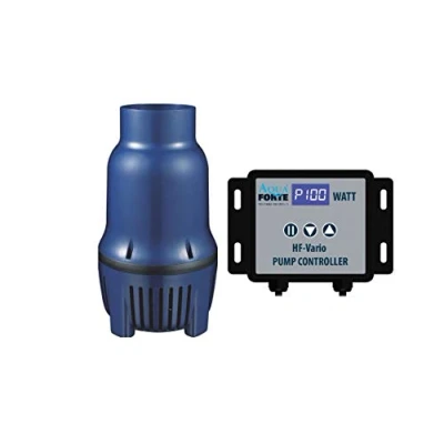 Abbildung von AquaForte HighFlow Vario S 25.000 Teichpumpe, 30 130 Watt, Maximale Fördermenge 25 m3/Stunde, Förderhöhe 3 Meter, einstellbar mit externen Controller, Ausgang 75 Millimeter