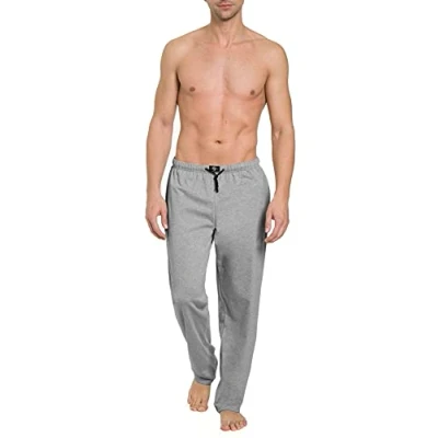 Abbildung von Haasis Bodywear 1919 LANG MIT Seitentaschen Nachtwäsche Hose, Herren, Größe: Small, Graumeliert