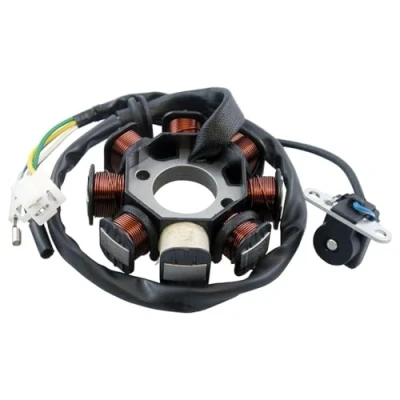 Abbildung von Lichtmaschine Stator 8 Spulen GY6 125 150 ccm kompatibel für BAOTIAN JINAN QINGQI QM125T 10A