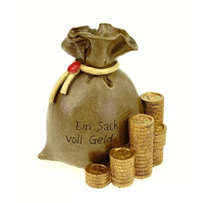 Abbildung von Udo Schmidt Bremen...das Original Spardose Geldsack Ein Sack voller Geld 14 cm Polyresin Sparschwein