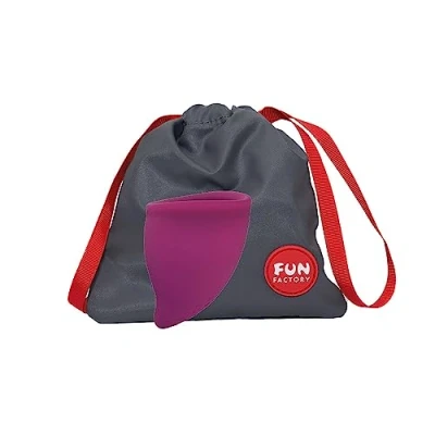 Abbildung von FUN FACTORY Menstruationstasse Cup Made in Germany Menstrual groß (Size B) für stärkere Tage, bequem, hygienisch &amp; verlässlich 100% medizinisches Silikon