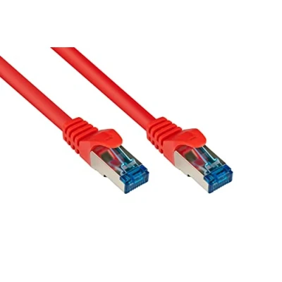 Abbildung von Patchkabel, Cat. 6A, S/FTP, PiMF, halogenfrei, 500MHz, rot, 3m, Good Connections®