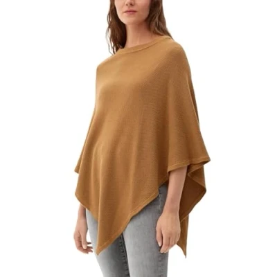 Abbildung von s.Oliver Poncho Cape, Damen, Größe: One Size, Brown
