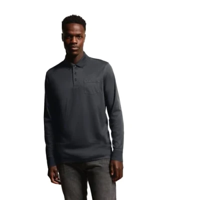 Abbildung von bugatti MIT Feiner Zweifarbiger Strukturoptik Langarmshirt, Herren, Größe: XL, Dunkelgrau