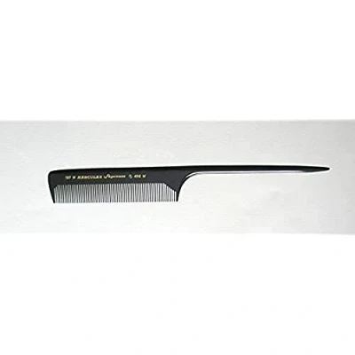 Abbildung von HERCULES SÄGEMANN 197W 498W 8,5 Zoll Kamm aus hochwertigem Ebonit Stielkamm für Frisuren und separieren einzelner Haarsträhnen Weite Zahnung Farbe: Schwarz