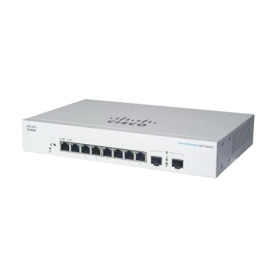 Abbildung von Cisco Business CBS220 8FP E 2G Smart Switch 8 GE Ports Full PoE 2x1G SFP 3 Jahre eingeschränkte Hardwaregarantie (CBS220 EU)