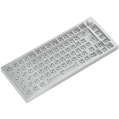 Abbildung von Glorious Gaming GMMK PRO 75% Barebones (Frame Only) Modulares mechanisches Keyboard, 1,5 kg schwer, RGB, voll anpassbar, unterstützt 5 polige Schalter, International/ISO Layout Schwarz