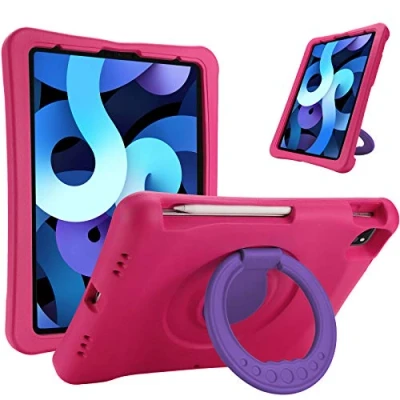 Abbildung von ProCase Kinder Hülle für iPad Air 5 Gen 2022/4 Generation 2020 10.9 Zoll, Ultra Leicht Stoßfest Robust Kind Schutzhülle Umwandelbar Handgriff Handle Standfunktion Magenta