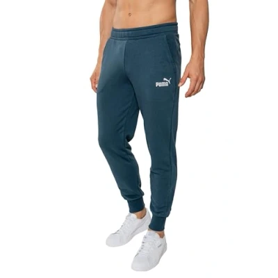 Abbildung von PUMA Jogginghose Herren, Trainingshose lang, Sporthose, Baumwolle, Statement Deluxe Edition, Regular Fit, Dark Night, Größe M
