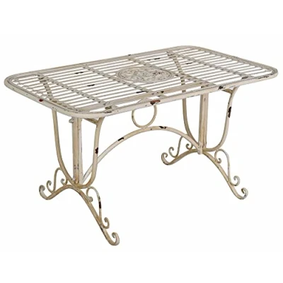 Abbildung von Gartentisch Shabby Chic Metalltisch Garten Eisen Tisch Landhausstil aja299 Palazzo Exklusiv
