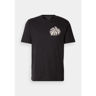 Abbildung von Marc O&#039;Polo Short Sleeve Seasonal LOGO Artwork Tshirt print, Herren, Größe: Small, Black