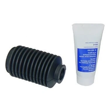 Abbildung von METZGER 755.003 Faltenbalgsatz, Lenkung Polychloropren (Neopren) Vorderachse mit Befestigungsmaterial VOLKSWAGEN: GOLF 3, 2, 1 Cabriolet