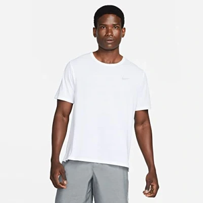 Abbildung von Nike Performance Miler Sport Tshirt, Herren, Größe: XXL, White/silver
